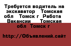 Требуется водитель на экскаватор - Томская обл., Томск г. Работа » Вакансии   . Томская обл.,Томск г.